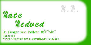 mate medved business card